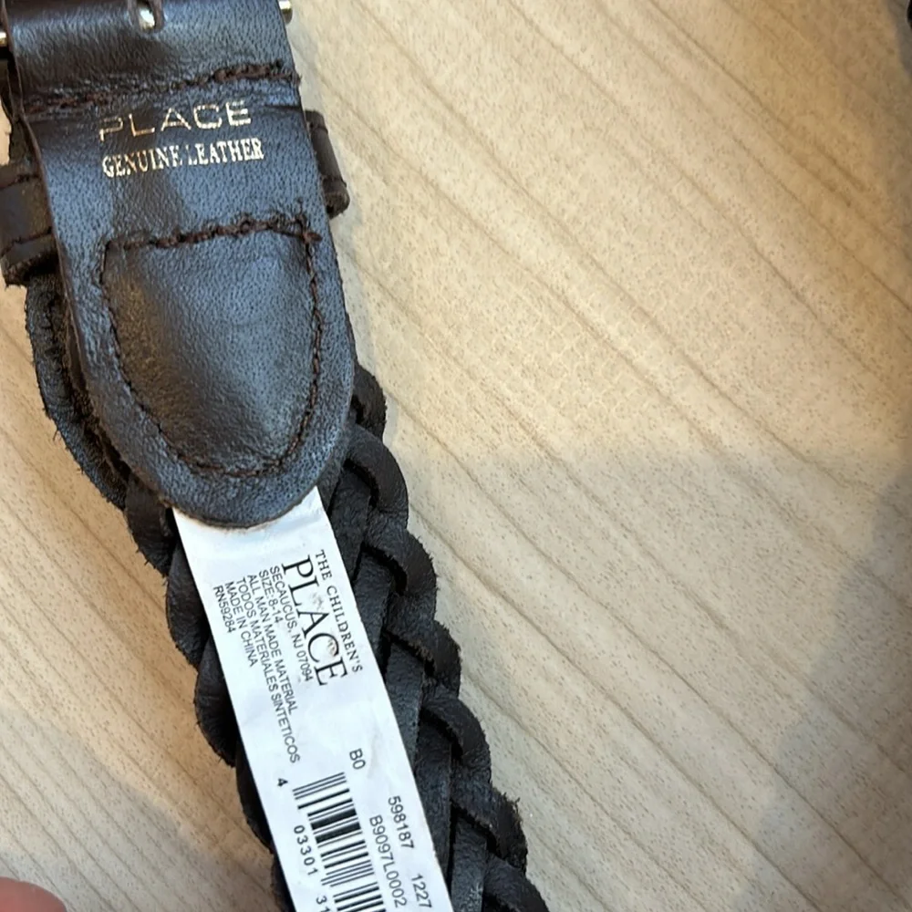 The Children's Place Boys' Braided Belt size 8-14 NWT